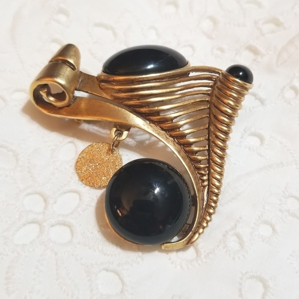 Oscar De La Renta Rare Vintage Modernist Brooch